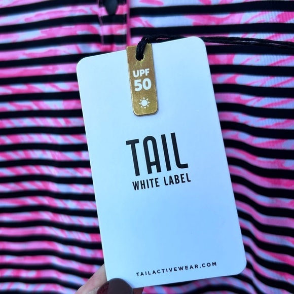 Tail Racerback Golf Top in Striped Plume | Size XS | NWT | UPF 50 - Picture 7 of 7